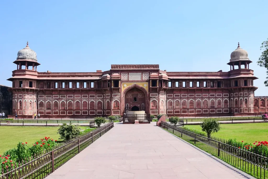 Agra Fort red sandstone Mughal architecture in India