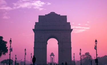 India Gate war memorial in New Delhi India